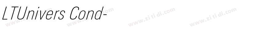 LTUnivers Cond字体转换 LTUnivers Cond字体转换
